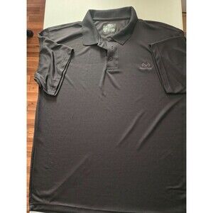 RealTree‎ Golf Polo Shirt Mens Large Gray 100% Polyester RN 147453